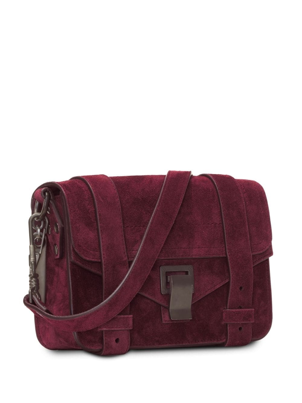 mini PS1 suede crossbody bag - 4