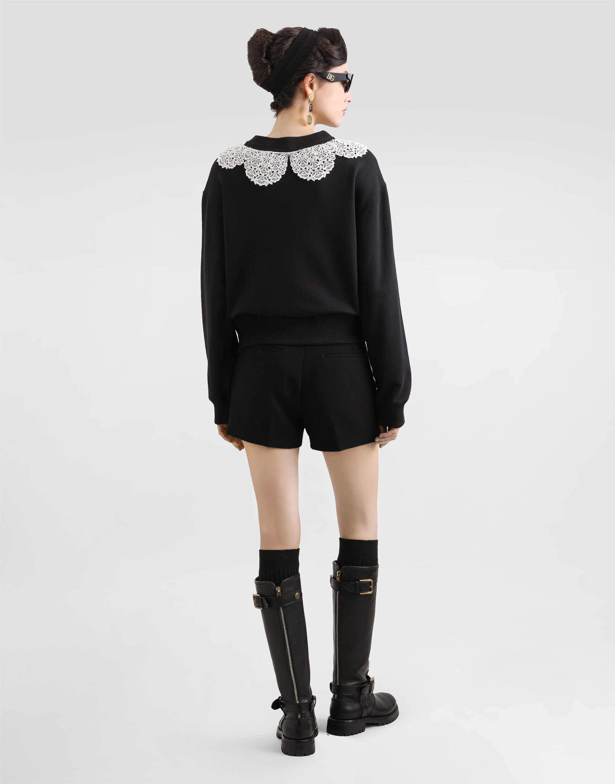 Wool crêpe shorts - 3