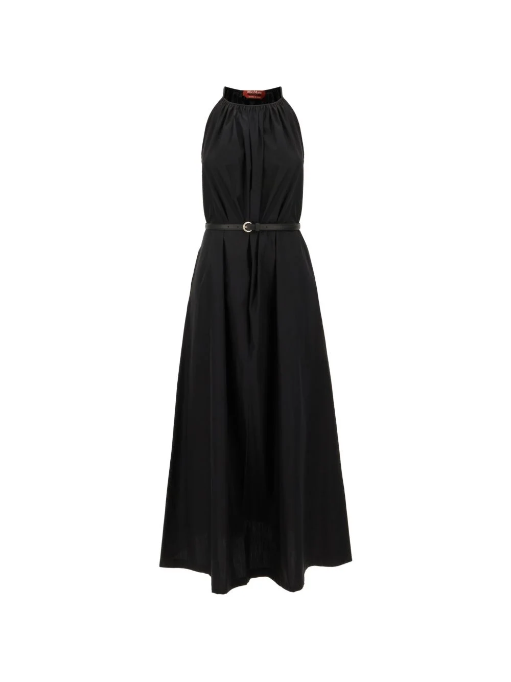 belted sleeveless dress - 1