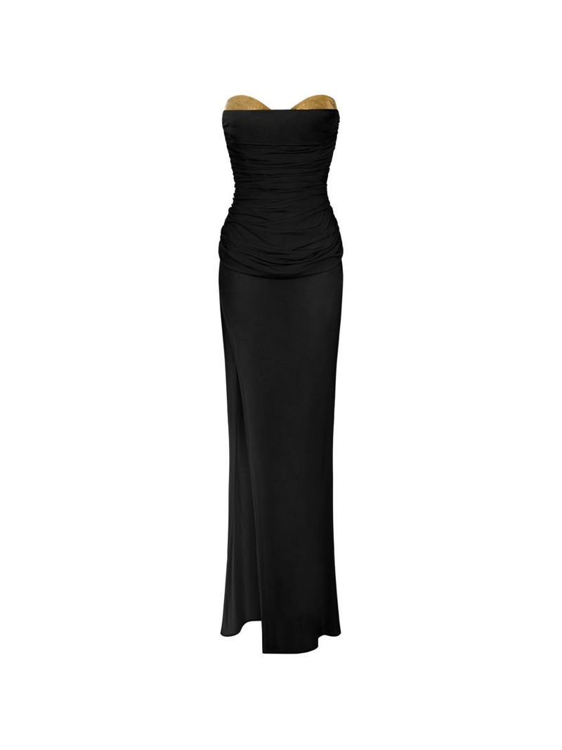 draped detailing dress 1