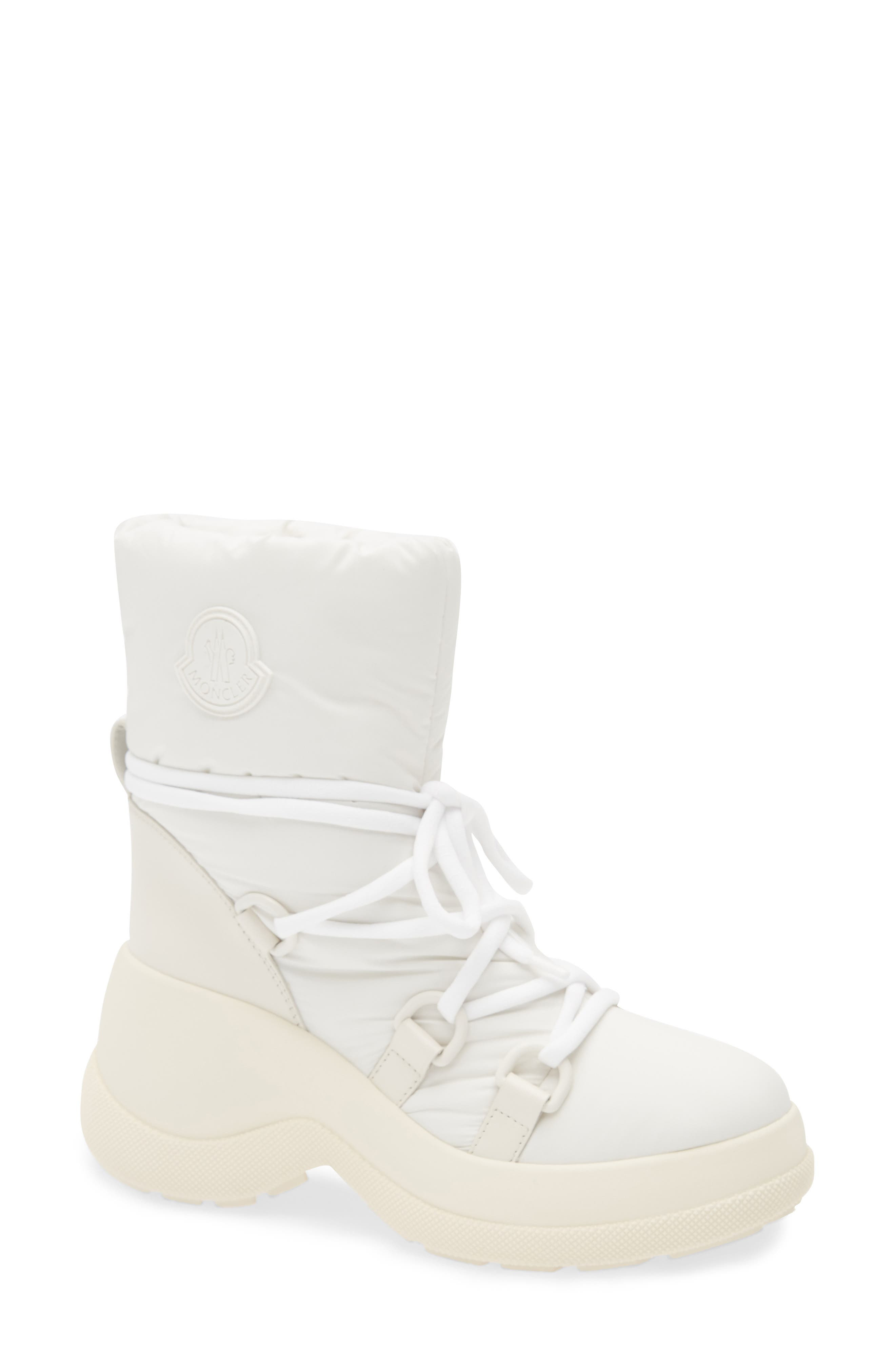Moncler Resile Apres Water Repellent Boot in Light Beige at Nordstrom - 1
