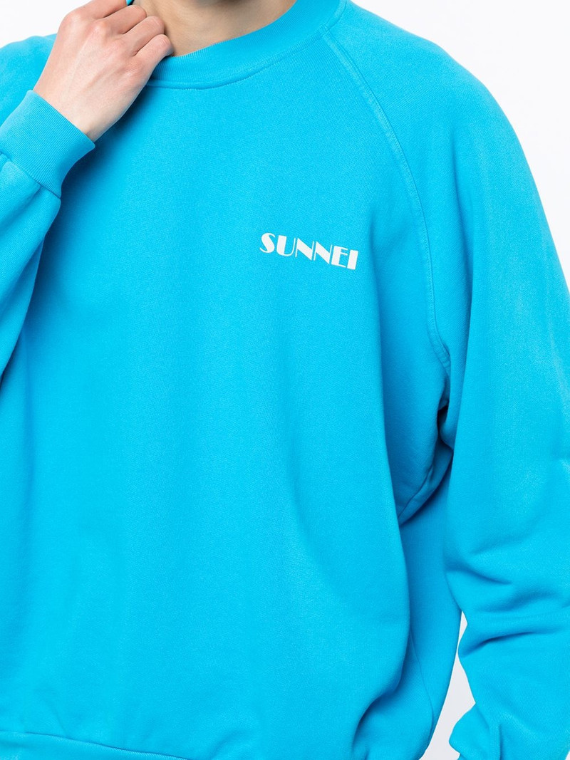 logo-print crew-neck sweatshirt 5