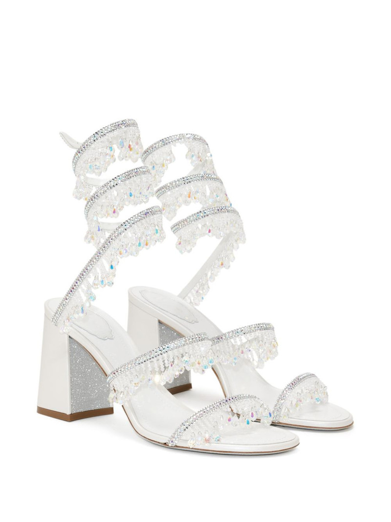 RENE CAOVILLA crystal-embellished strass sandals outlook