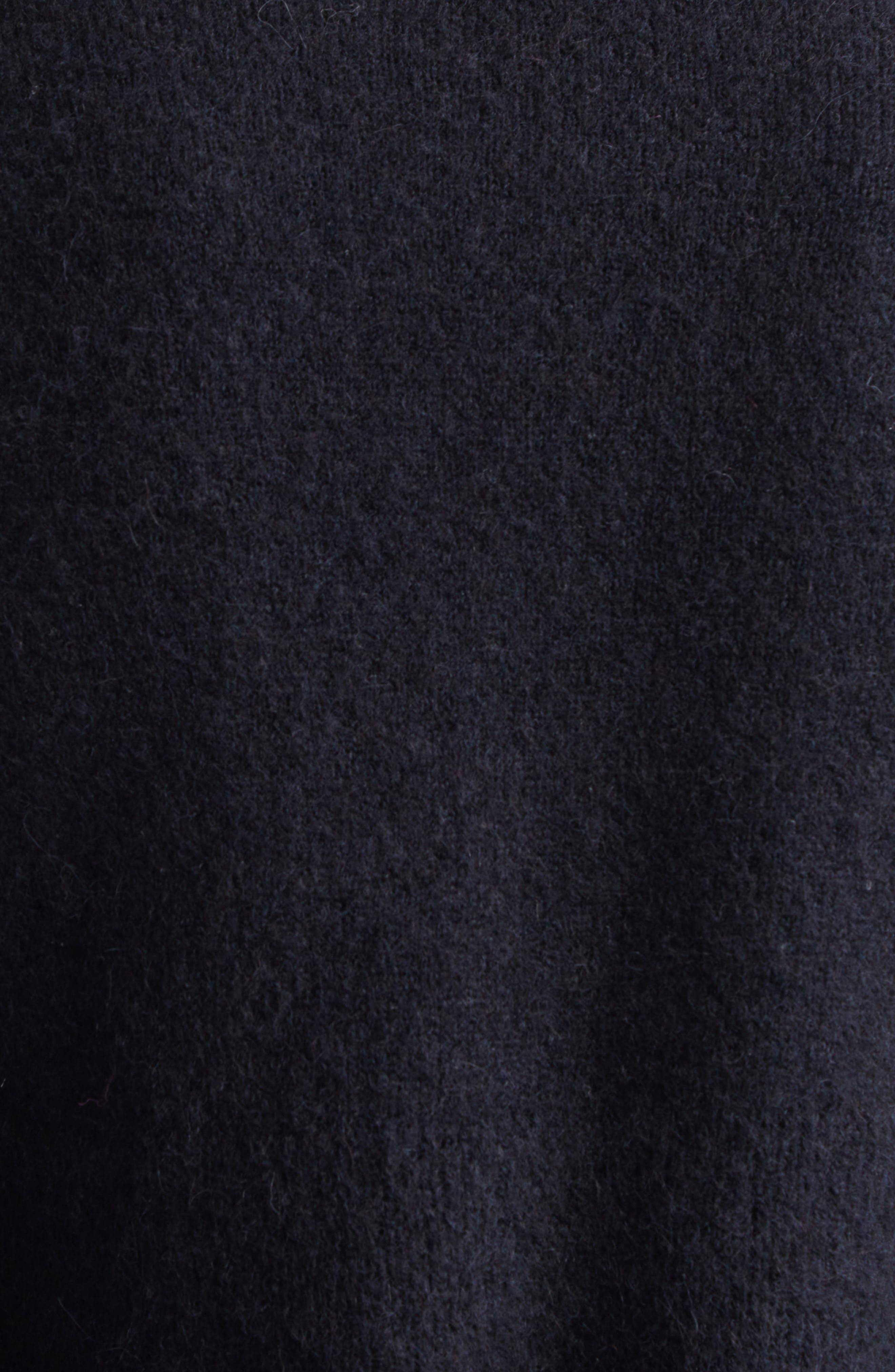 Area Crystal Cluster Flower Crop Alpaca & Wool Blend Sweater in Black at Nordstrom - 7