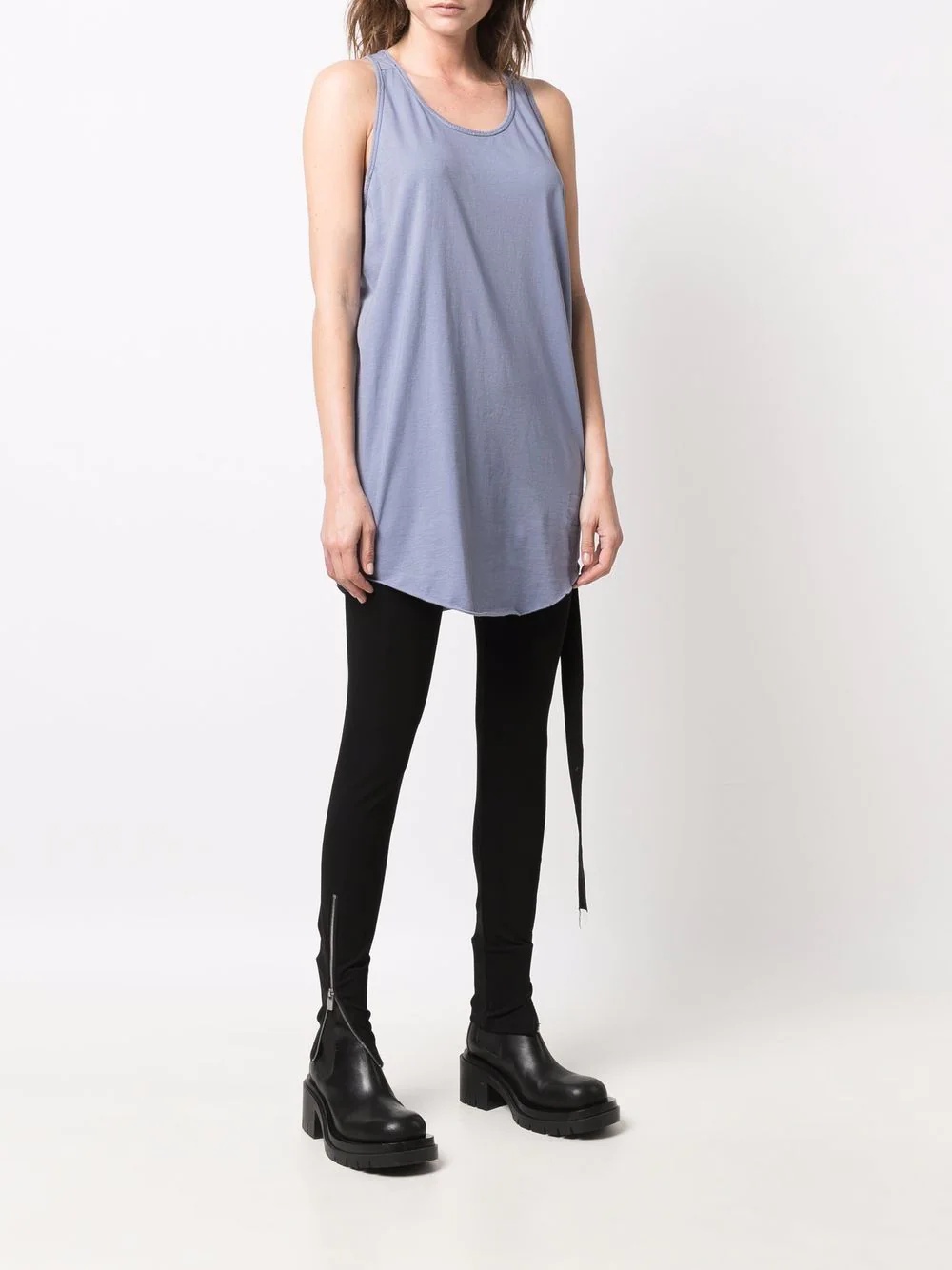 scoop-neck cotton tank - 3