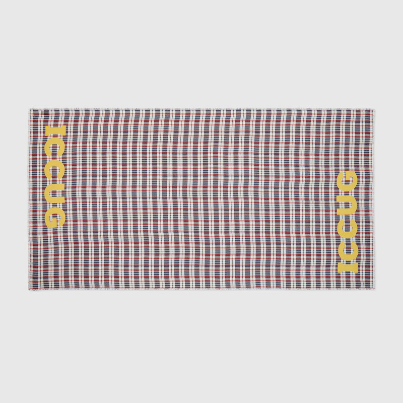 GUCCI Check modal stole with ICCUG outlook