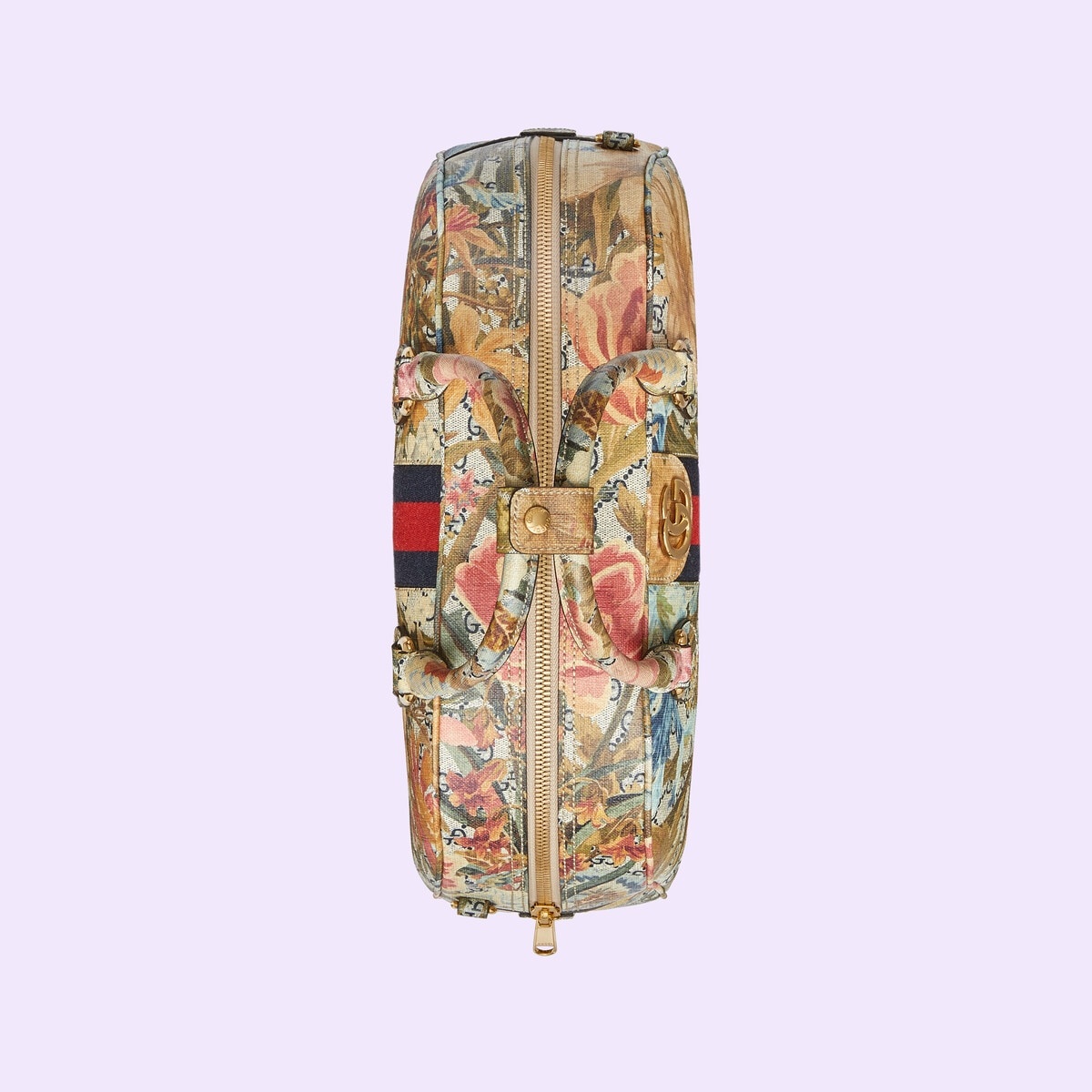 Ophidia Flora print medium duffle bag - 8