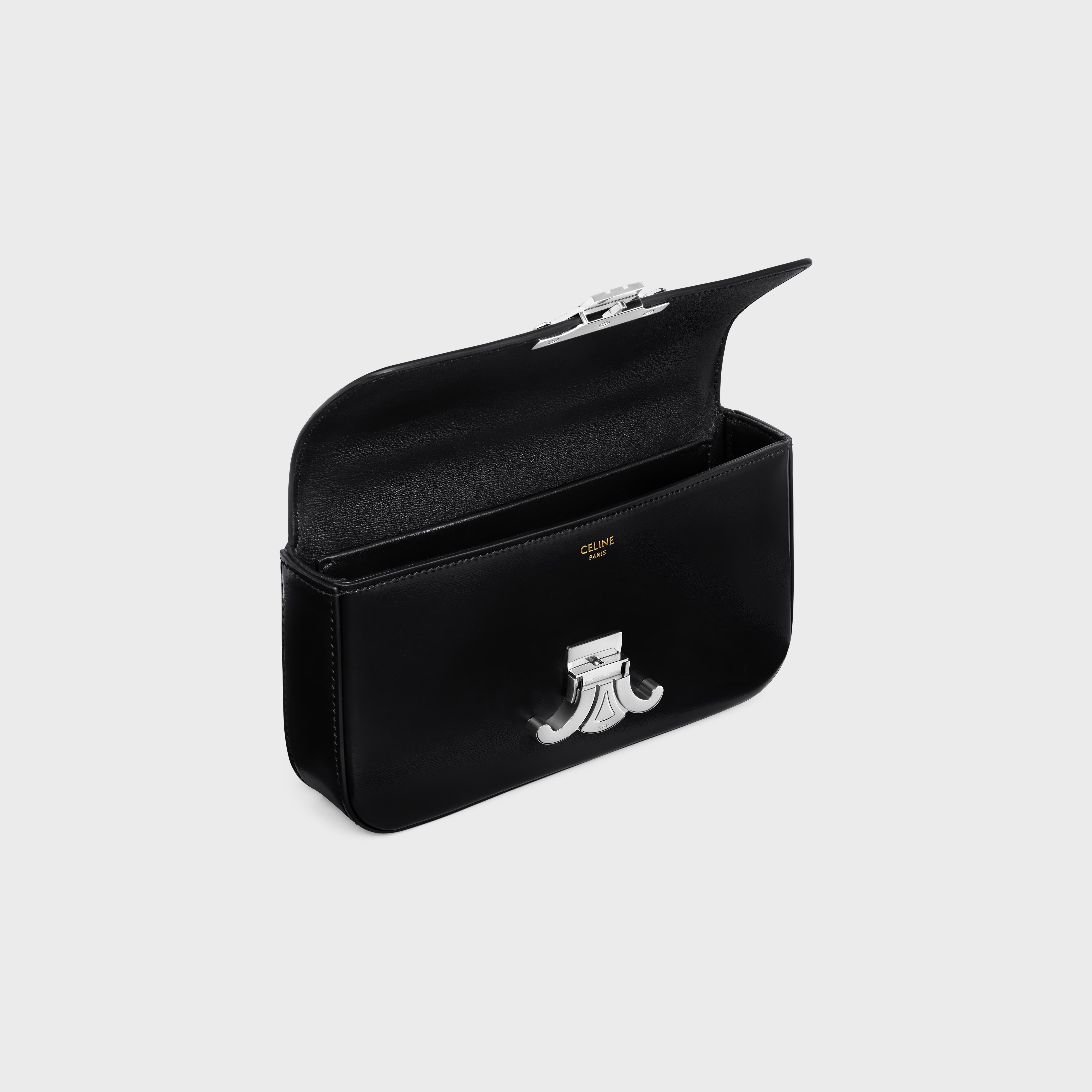 CHAIN SHOULDER BAG CLAUDE in shiny calfskin - 4
