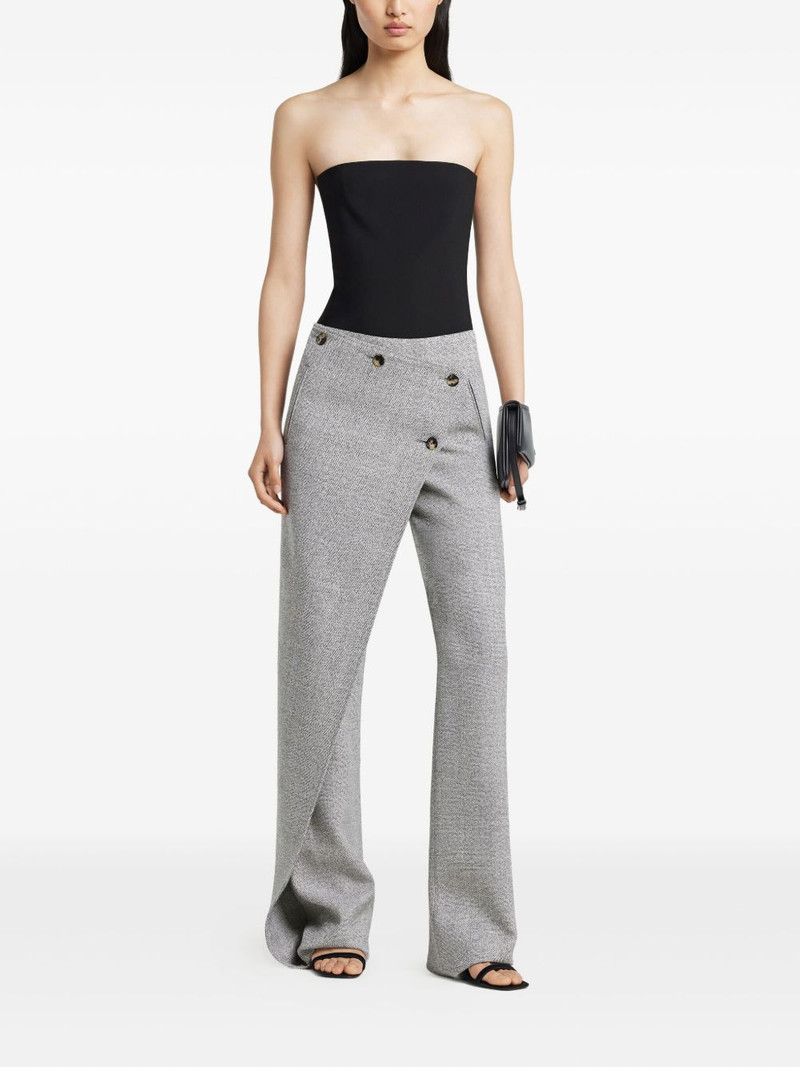 courrèges strapless button-fastening bodysuit outlook