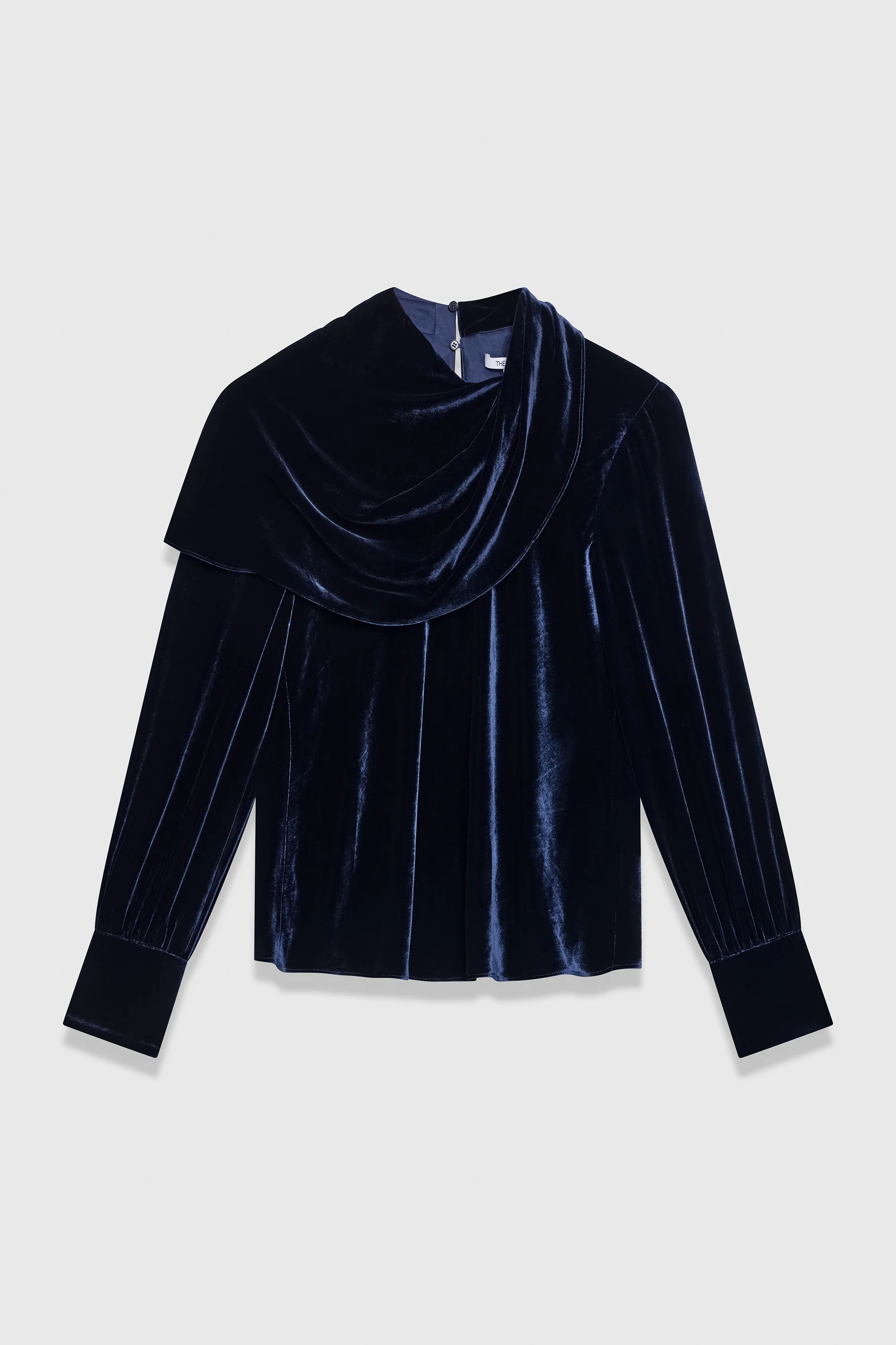 Ocana Velvet Long Sleeve Blouse - 1