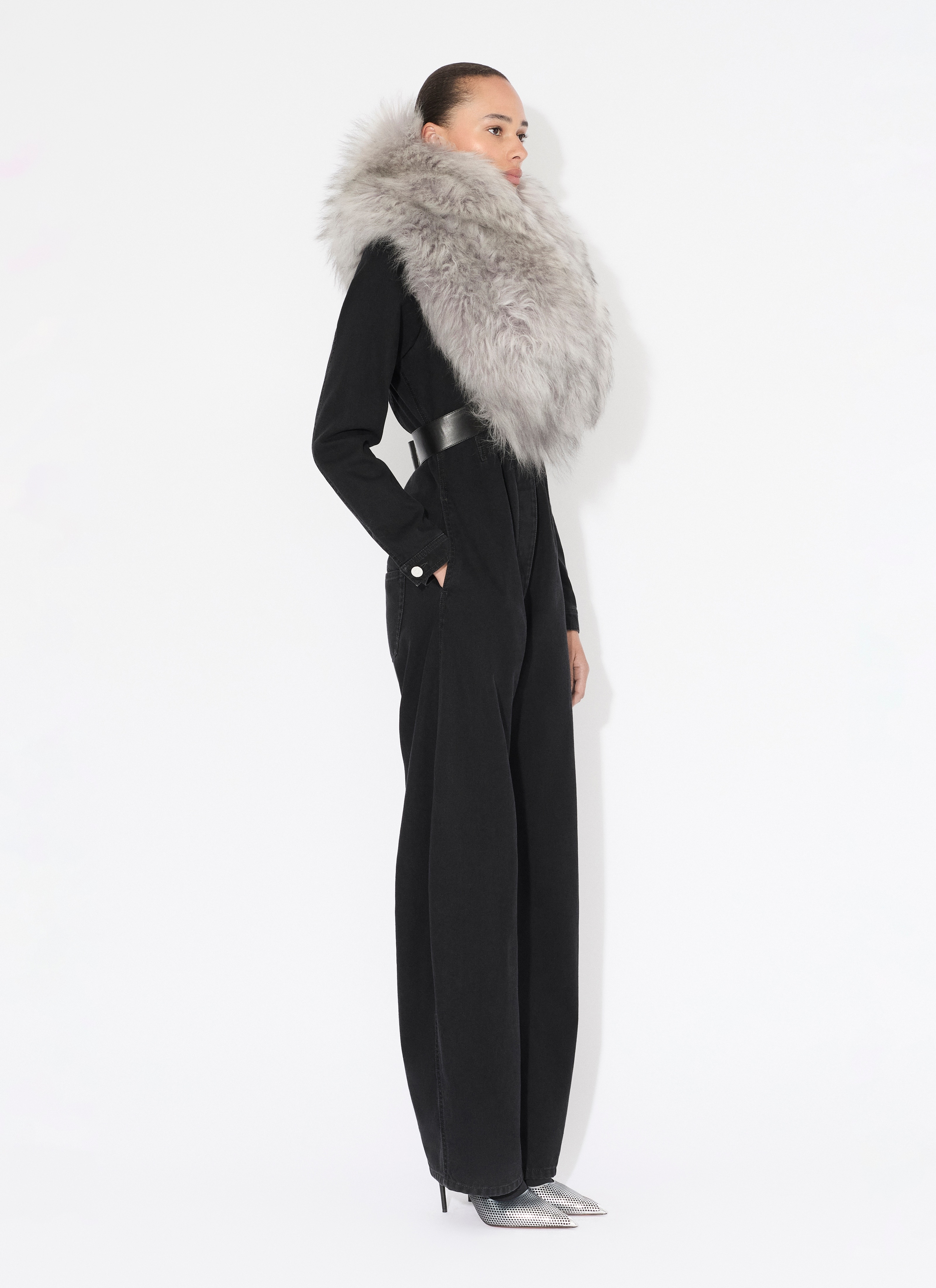 SHEARLING SCARF - 5