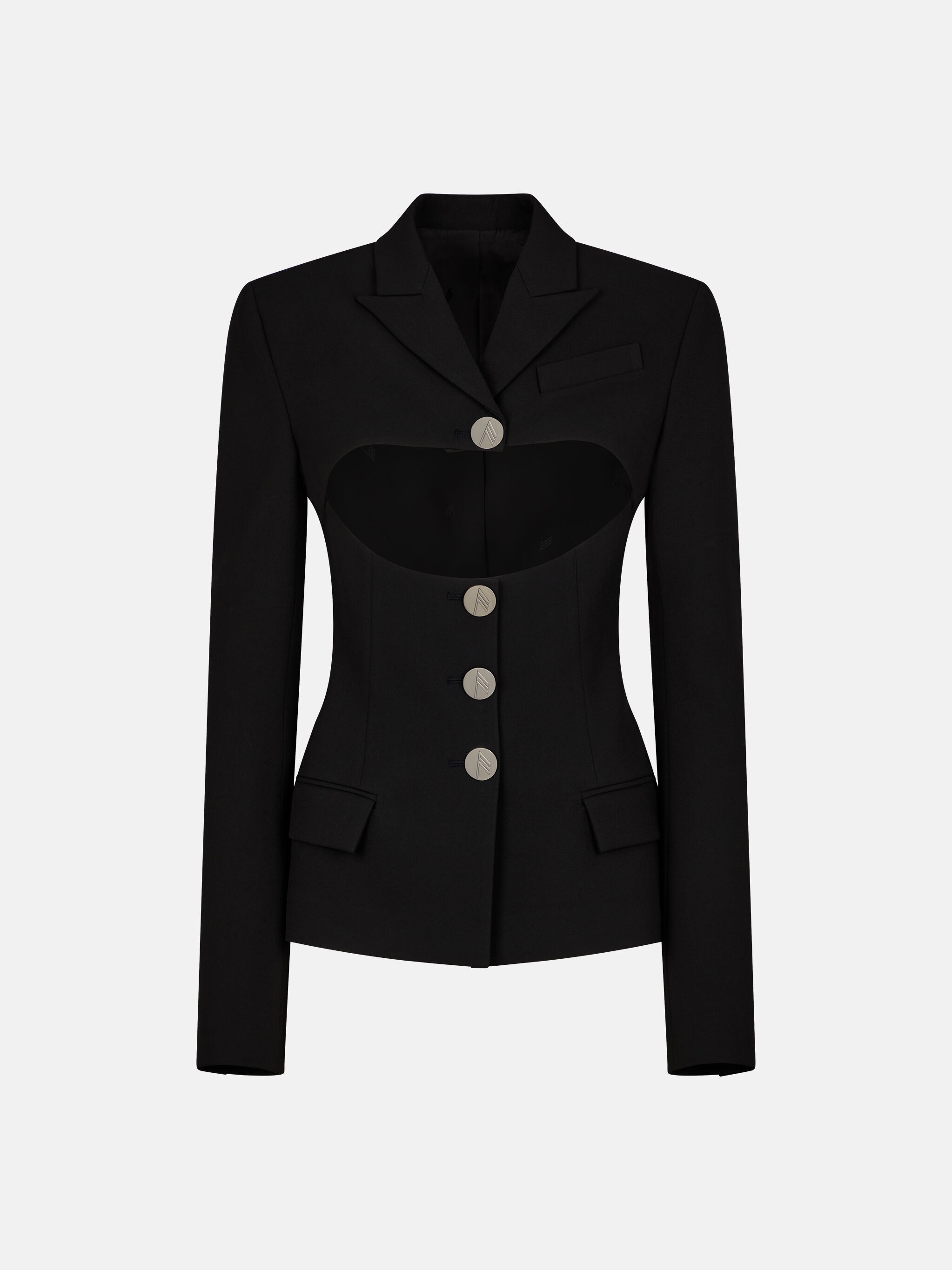 ''GWENDA'' BLACK BLAZER - 1