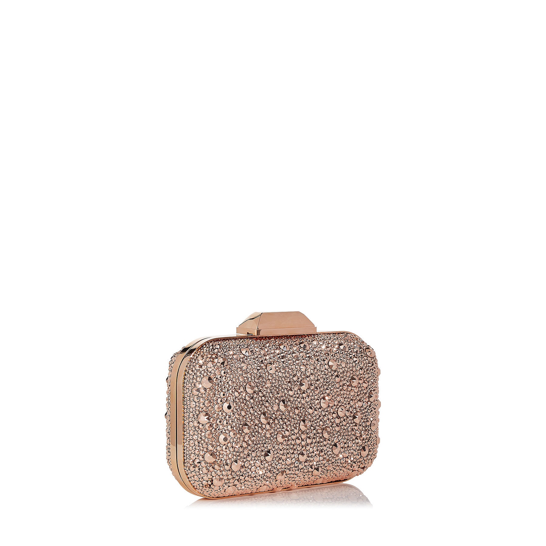 Cloud
Rose Gold Crystal Covered Clutch Bag - 5