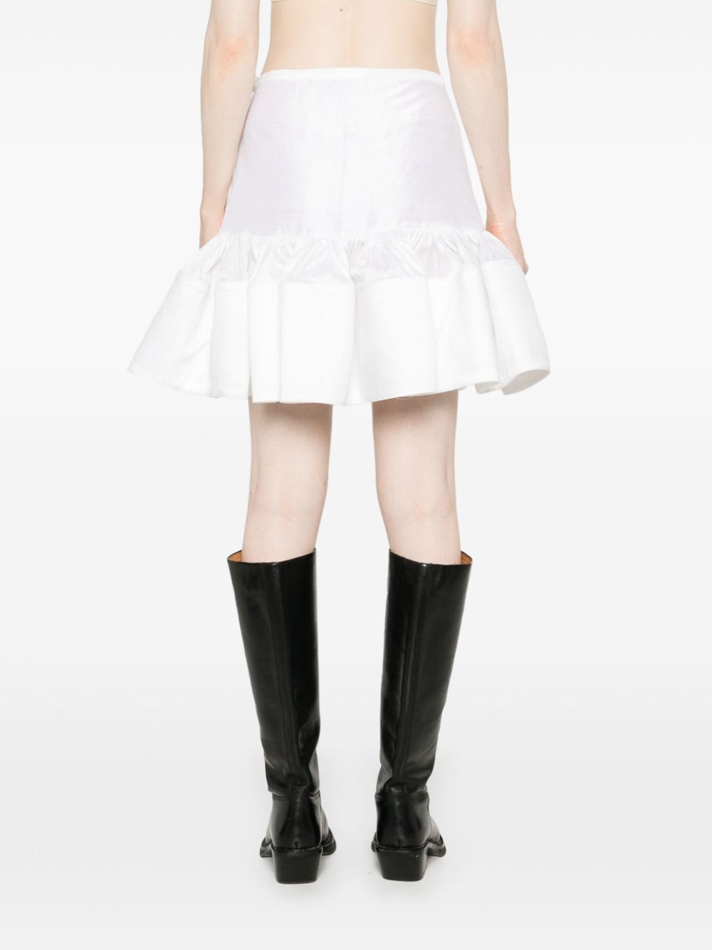 silk mini skirt - 4
