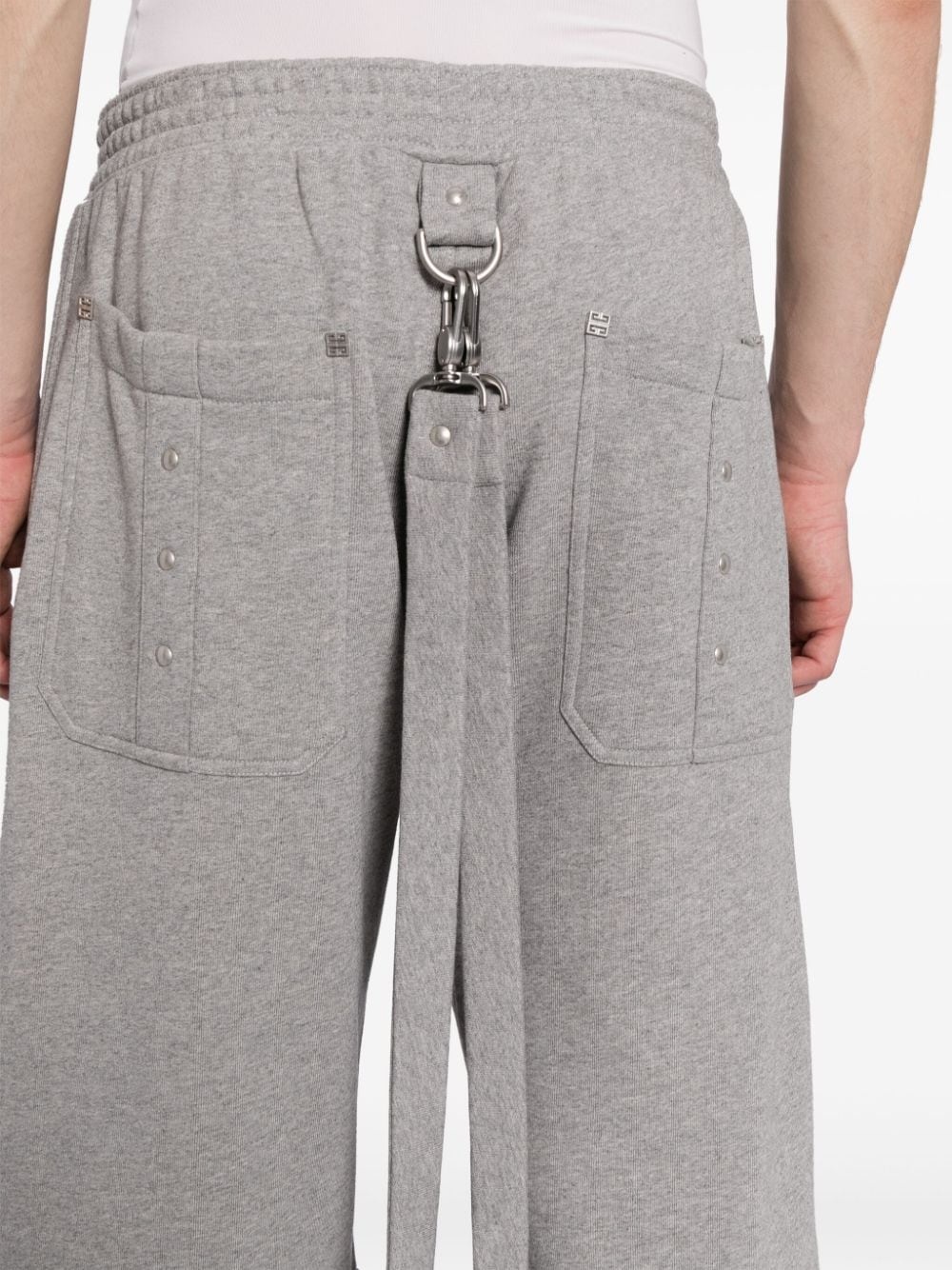 detachable-leg cotton track pants - 5