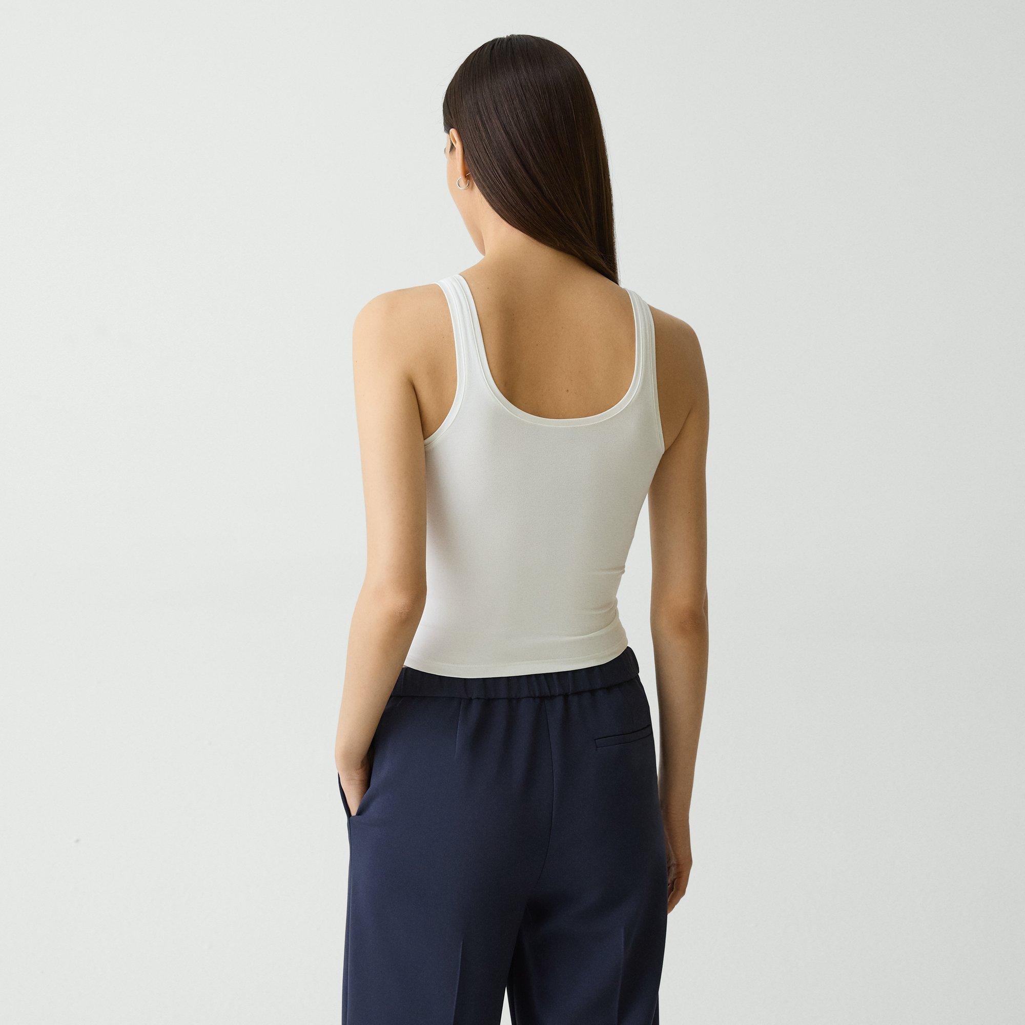 Scoop Neck Tank Top in Stretch Nylon - 4