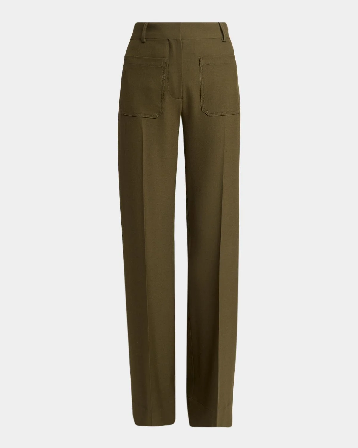 Alina Patch Pocket Wide-Leg Trousers - 1