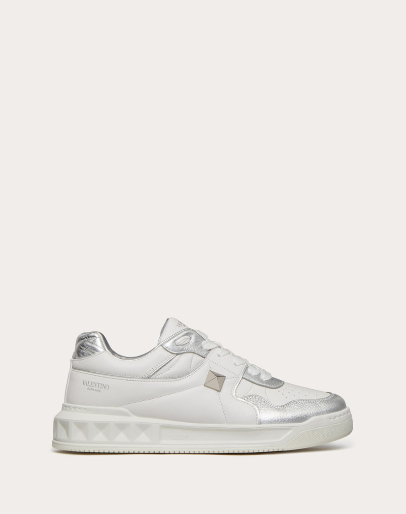 ONE STUD LOW-TOP SNEAKER IN NAPPA WITH METALLIC DETAILS 1