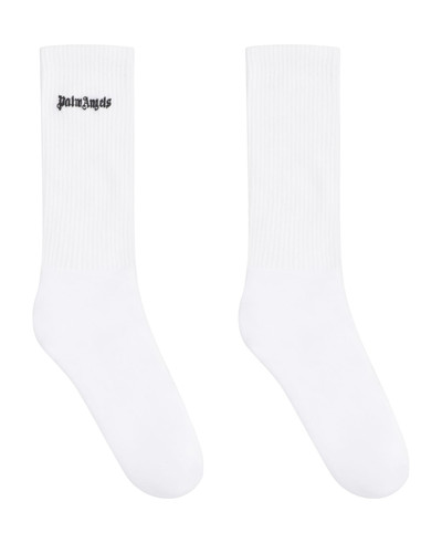 Palm Angels Cotton Socks With Logo outlook