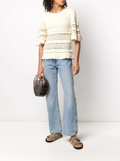 Isabel Marant Friza crochet-knit jumper outlook