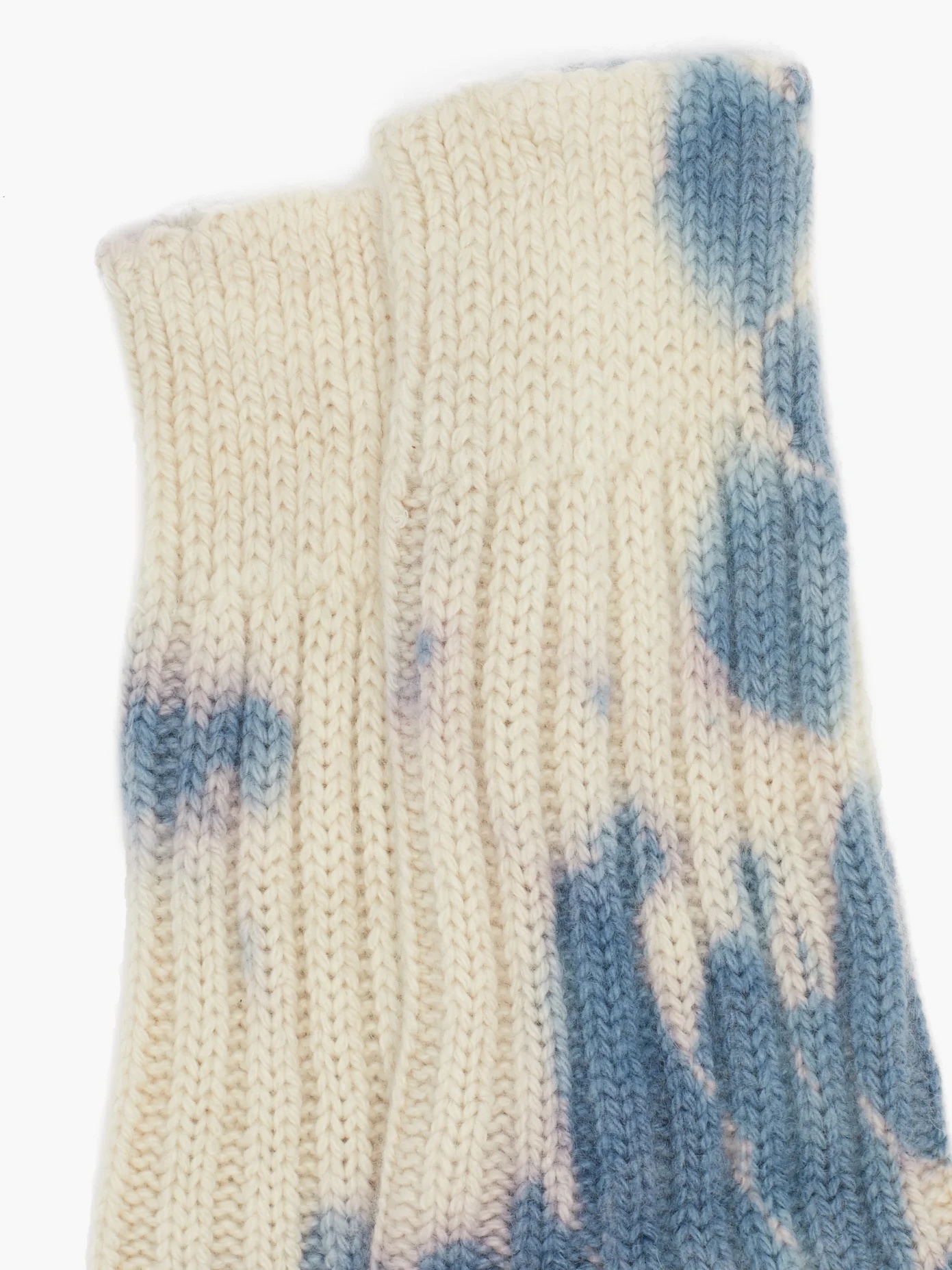 Yosemite tie-dye cashmere socks - 4