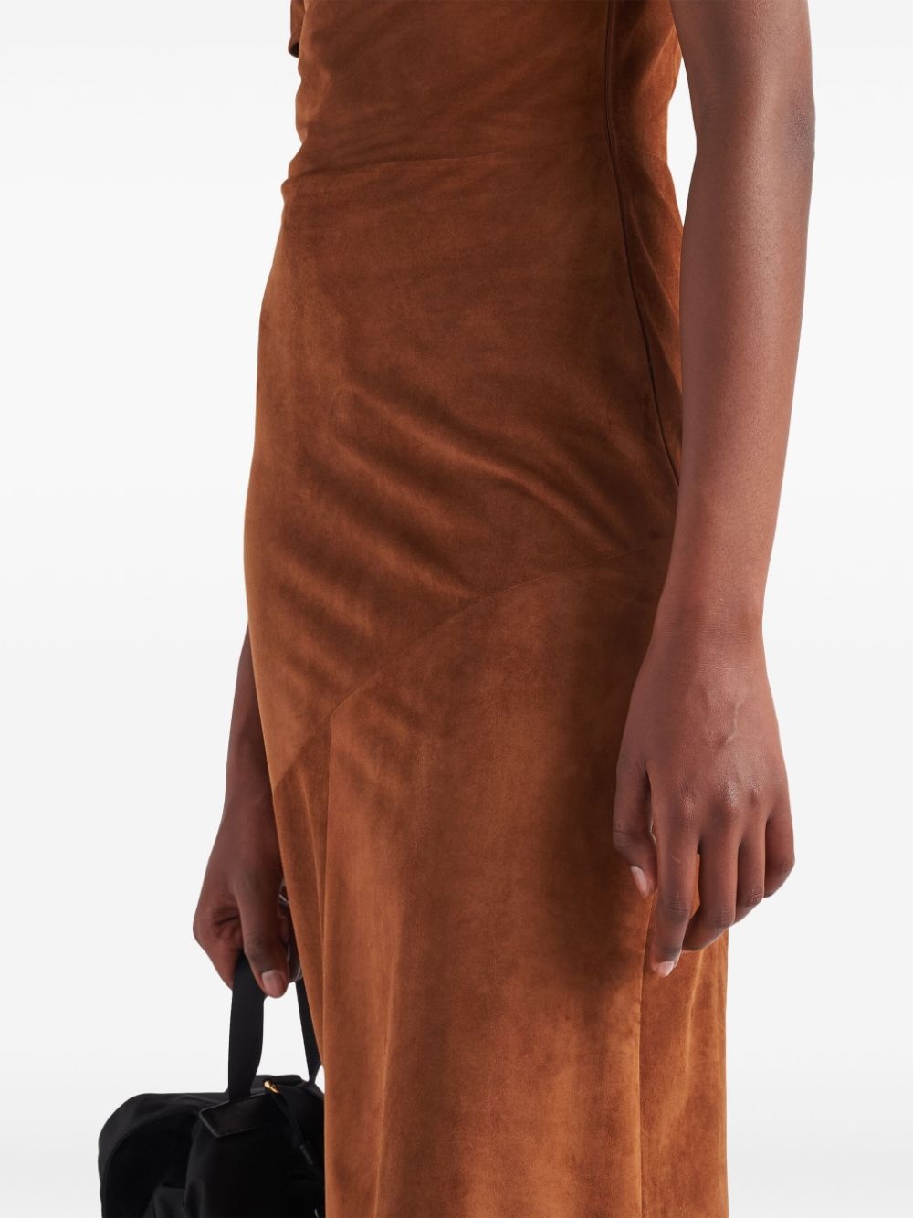 suede midi dress - 4