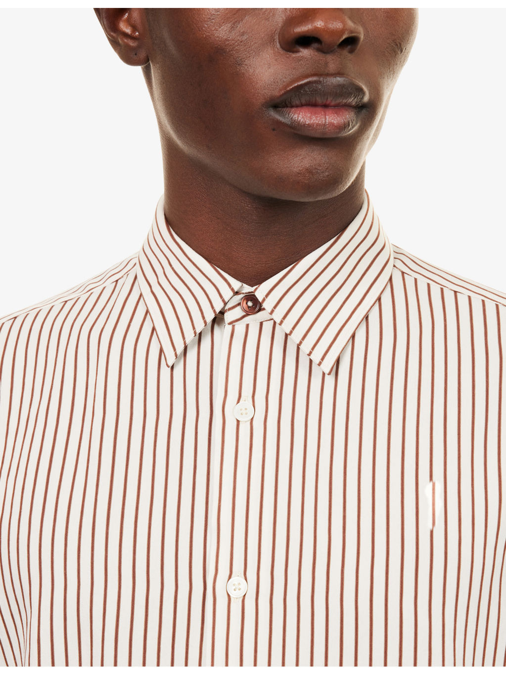 Striped Long-Sleeve Woven Shirt - 5