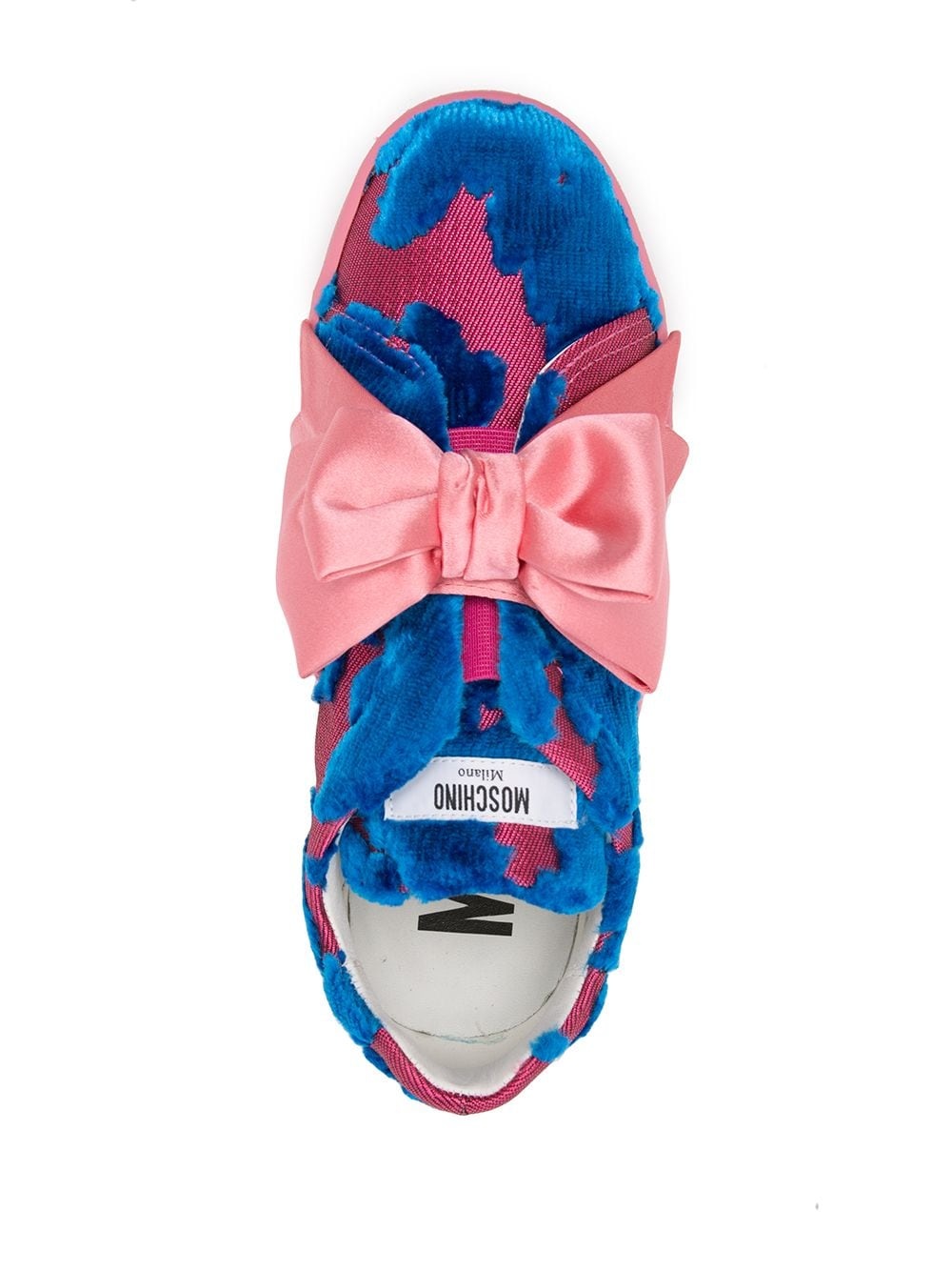 patterned bow detail sneakers - 4