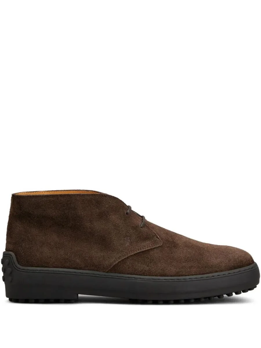 Tod'S Suede Gommino Desert Boots Shoes - 1