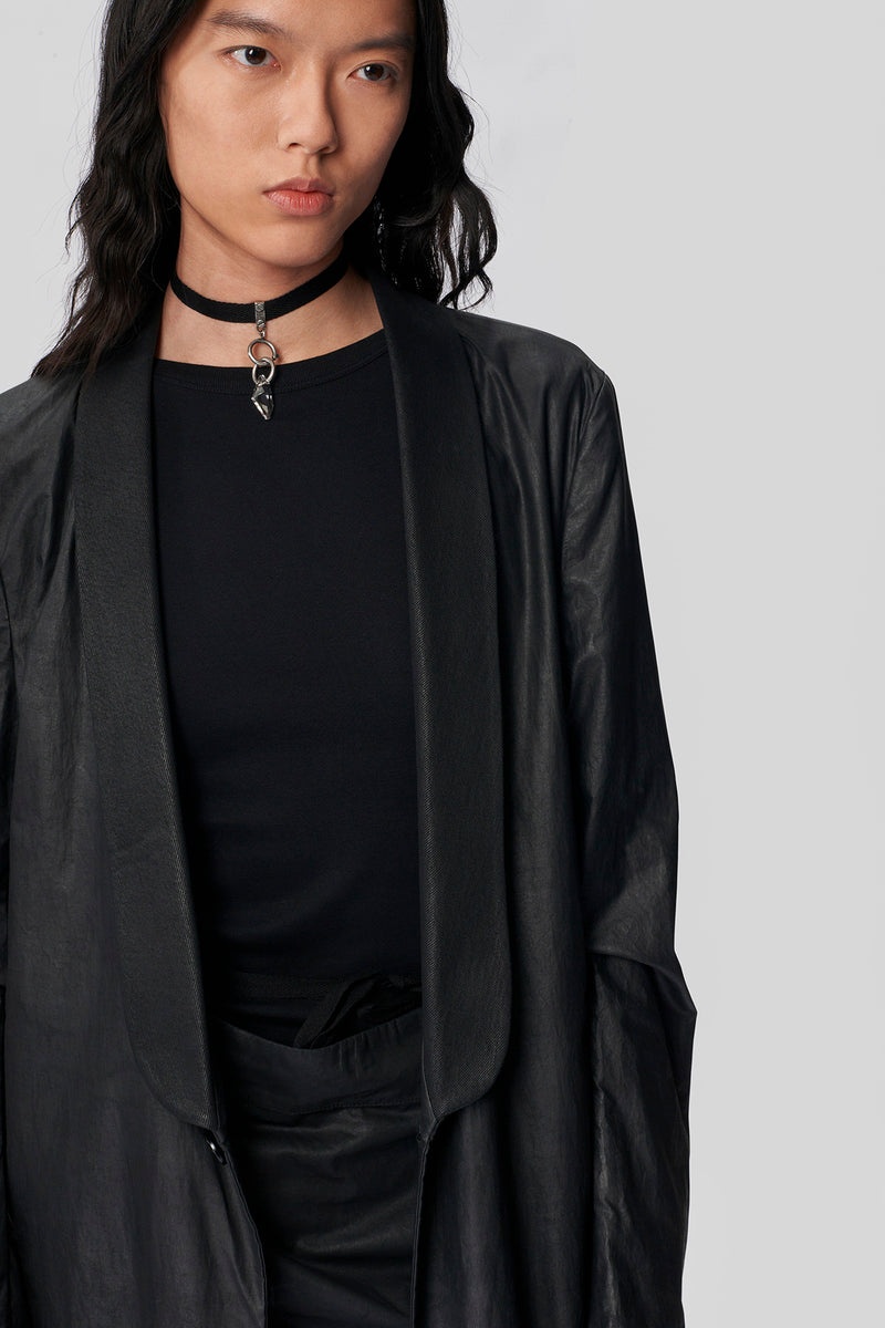 Machteld Long Straight Light Shawl Jacket - 5