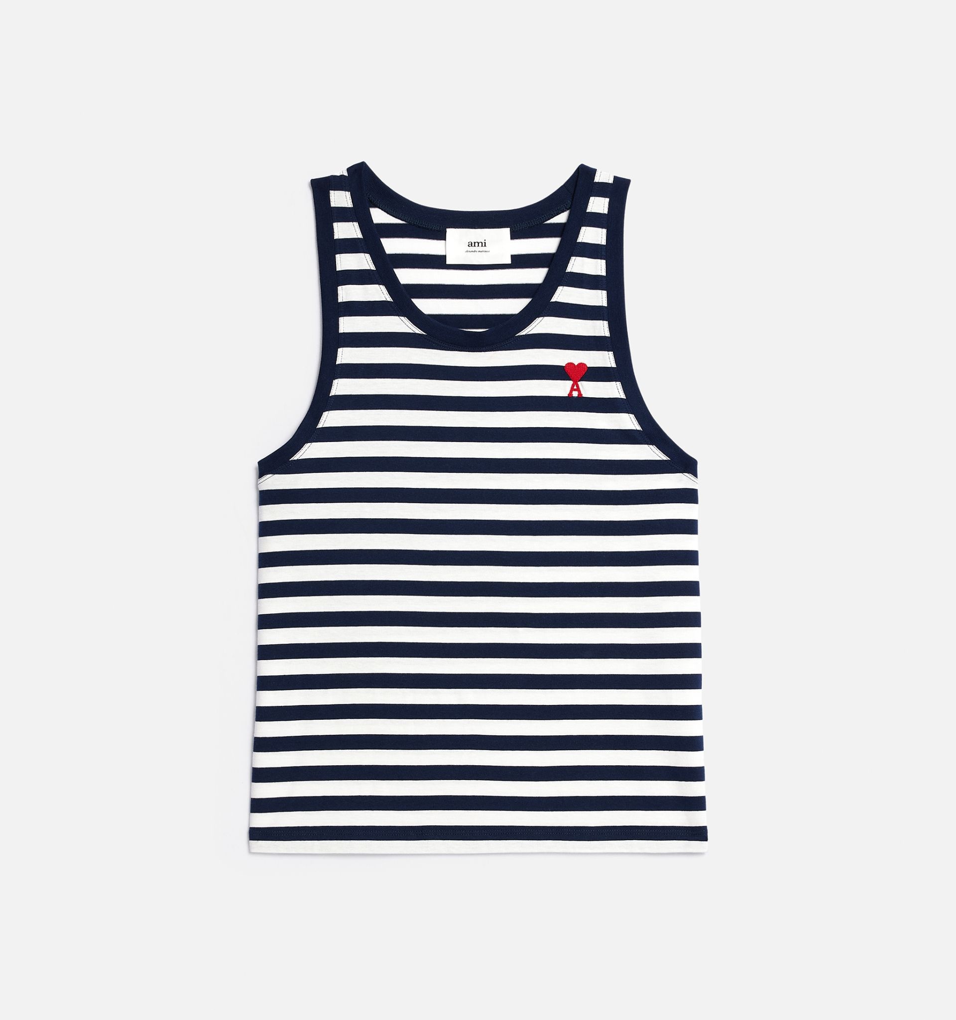 AMI Paris Striped Ami de Coeur Tanktop | REVERSIBLE