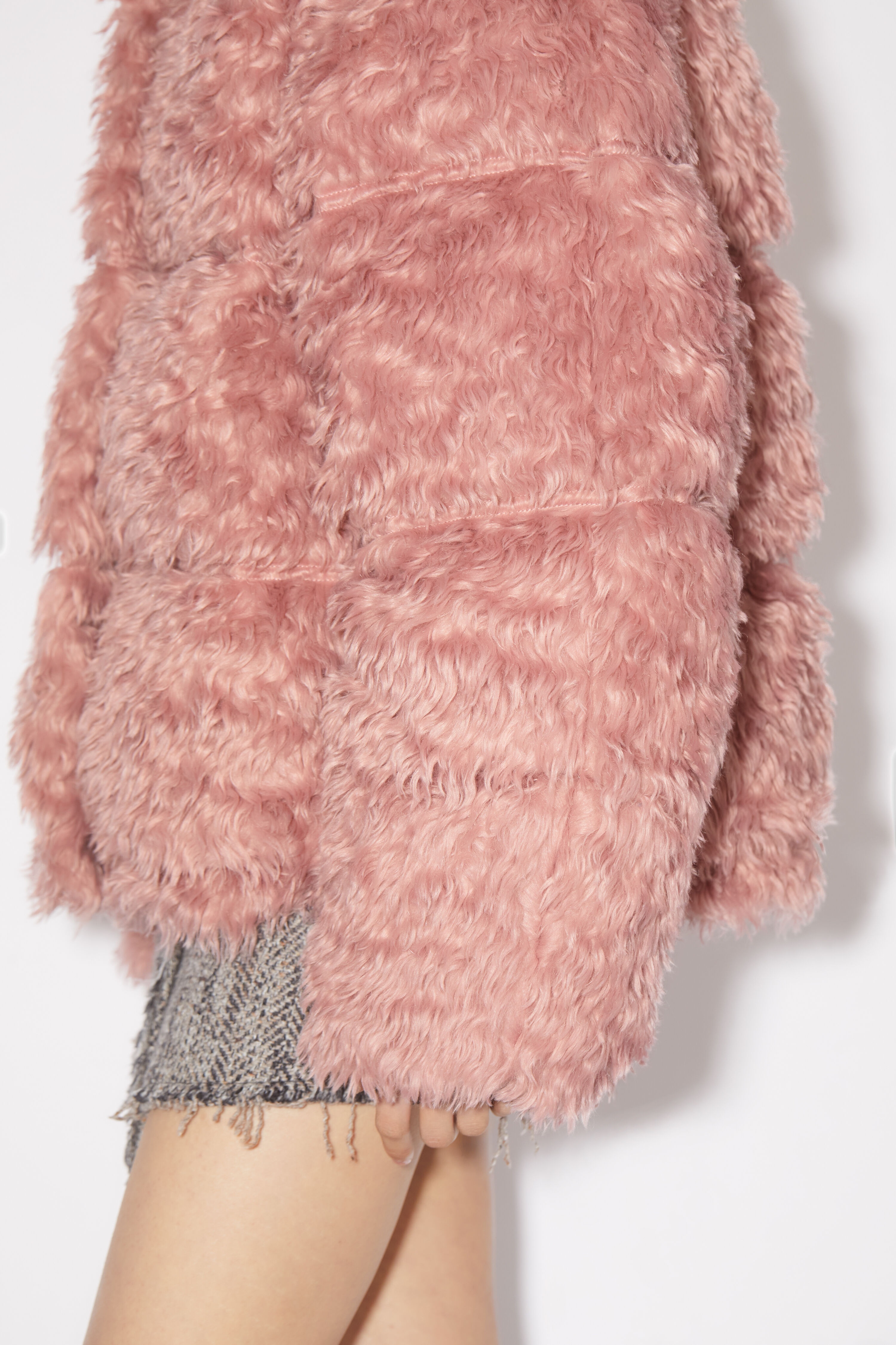 Furry puffer jacket - Blossom pink - 5