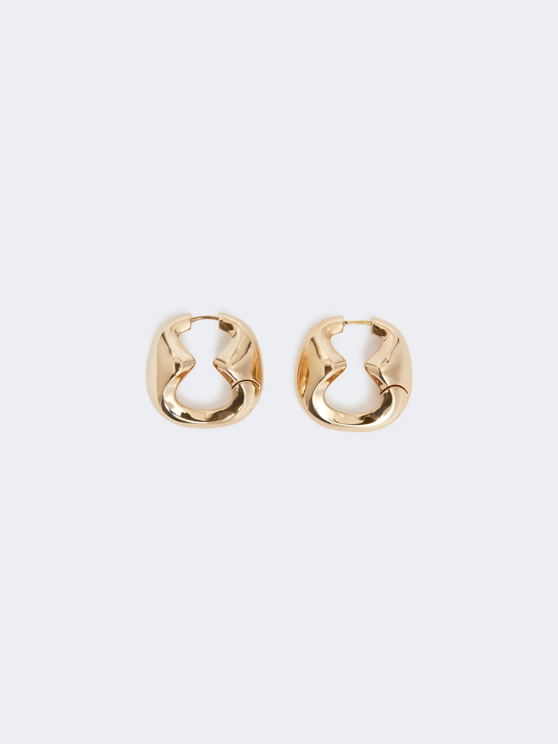 GALOSCE Bold metallic earrings - BRONZE - 1