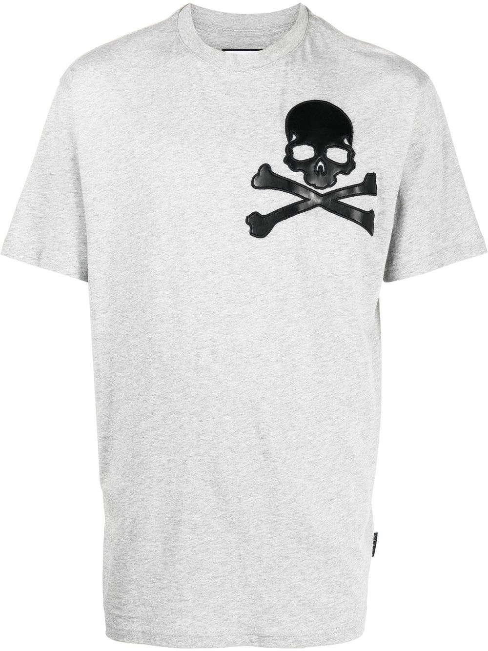 skull-motif cotton T-shirt - 1