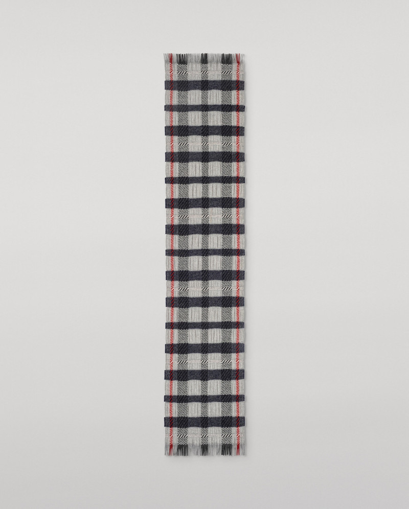 Crowe Silver Cashmere Scarf 4