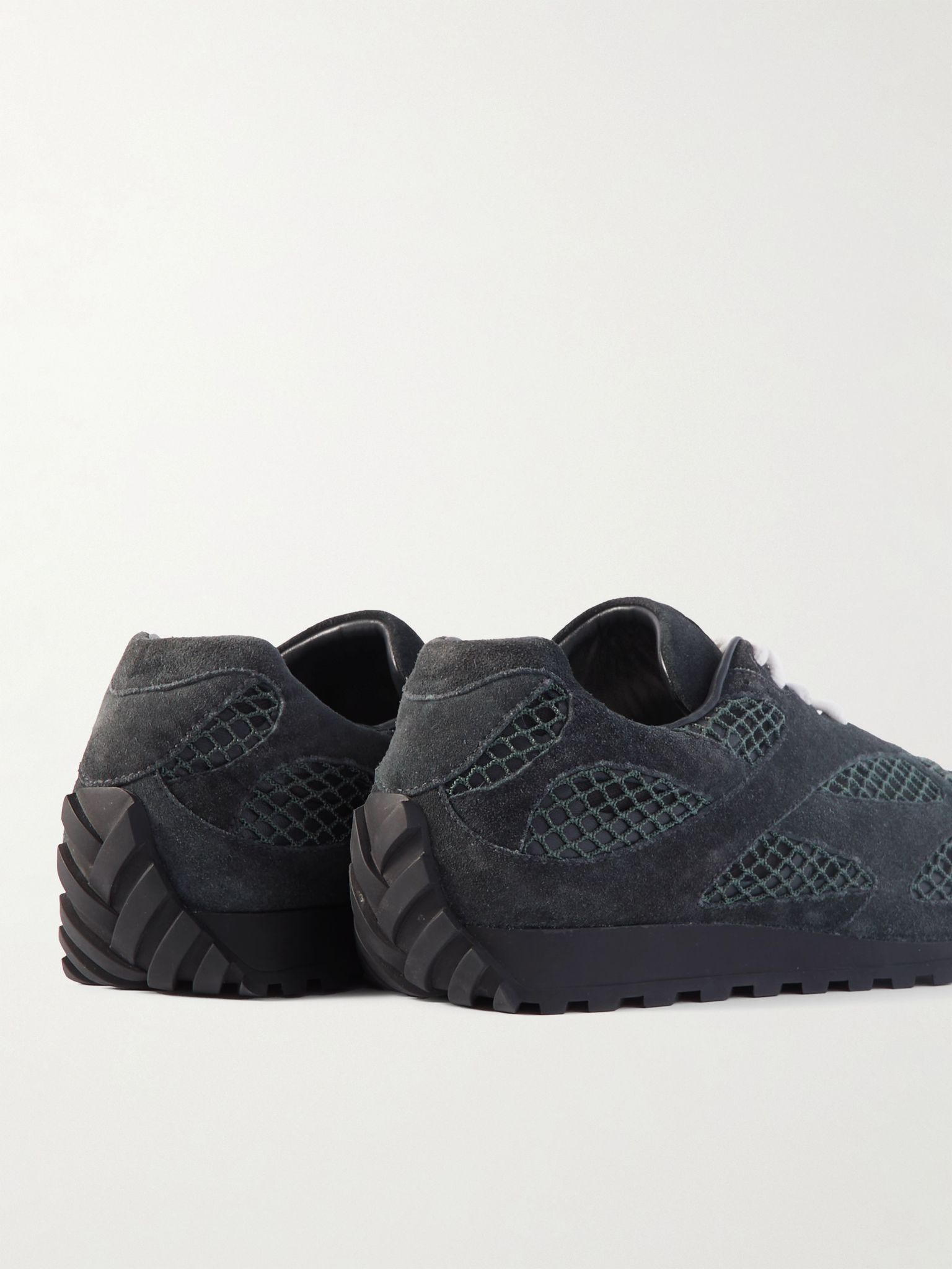 Orbit Suede, Mesh and Leather Sneakers Dark gray - 5