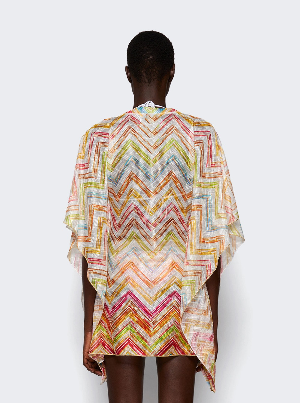 Short Cover-up Kaftan Multicolor Tetris - 5