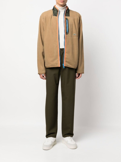 LACOSTE colour-block zip fleece jacket outlook