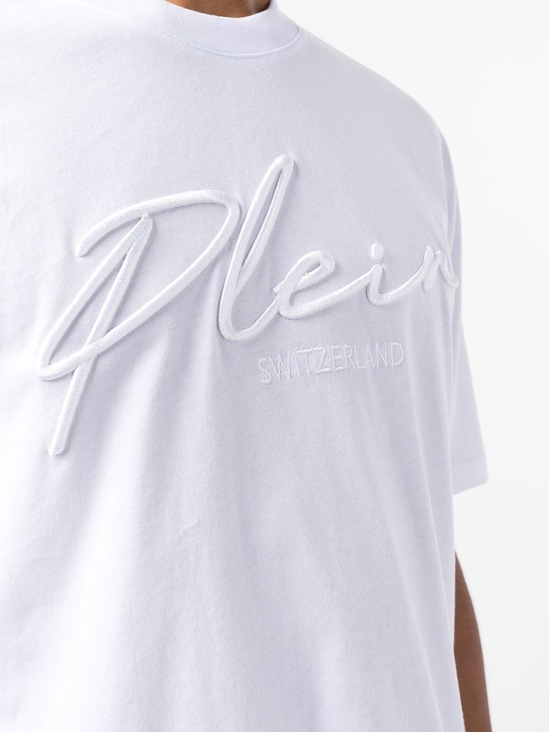 embroidered-logo crew-neck T-shirt 5
