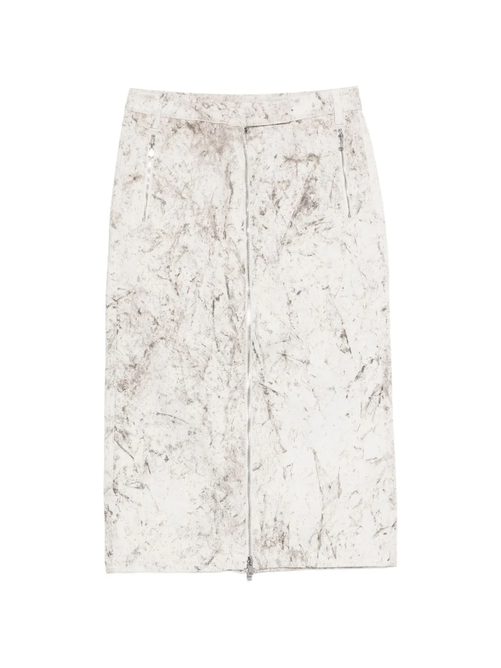 Calcimin denim zip-up skirt - 1