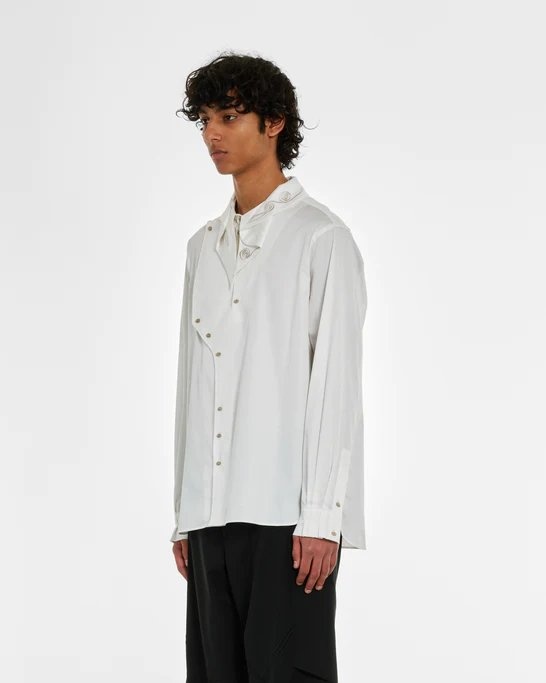 Kiko Kostadinov Nesebur Embroidered Shirt | club21 | REVERSIBLE