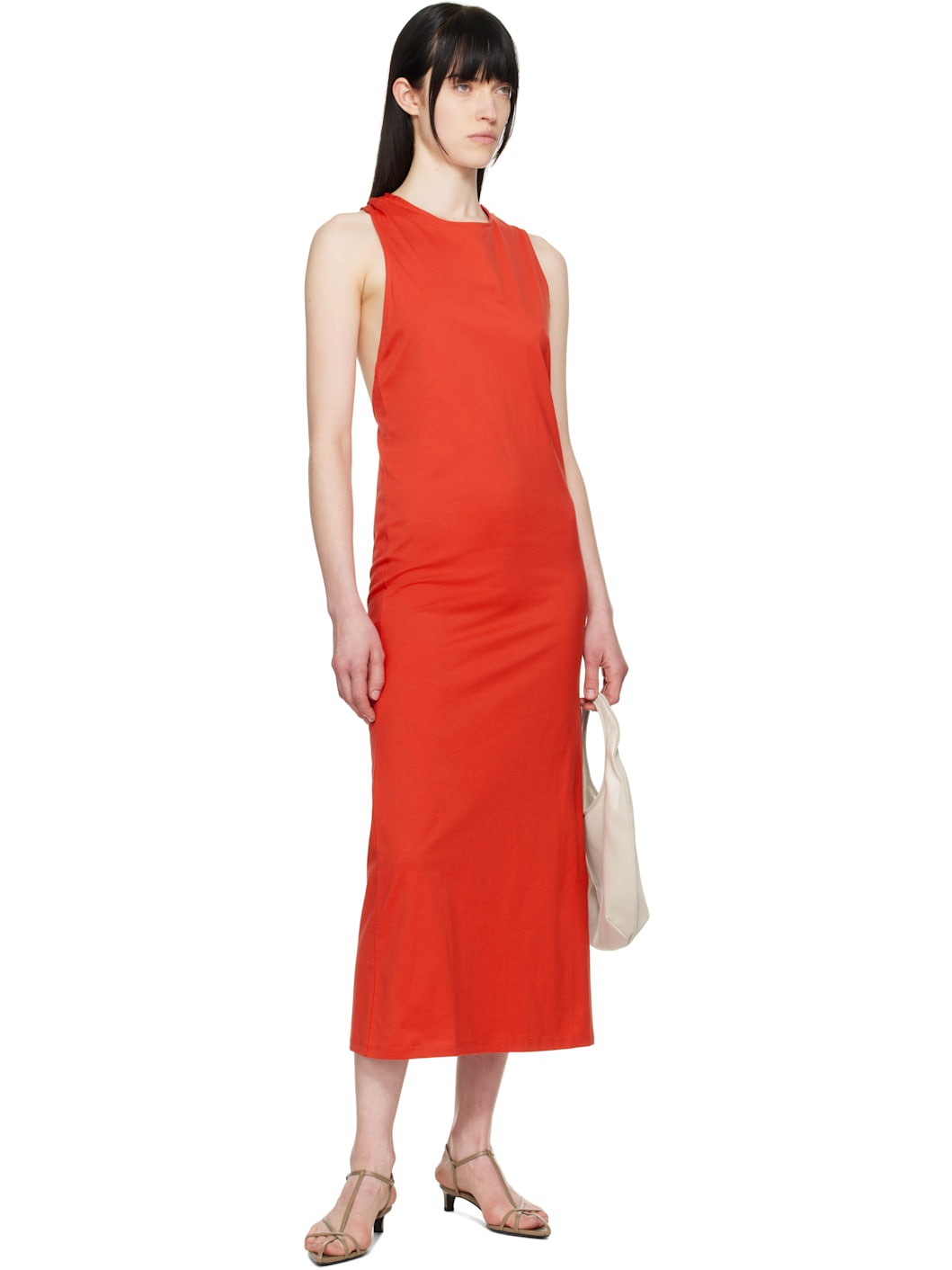 Red Rayna Midi Dress - 4