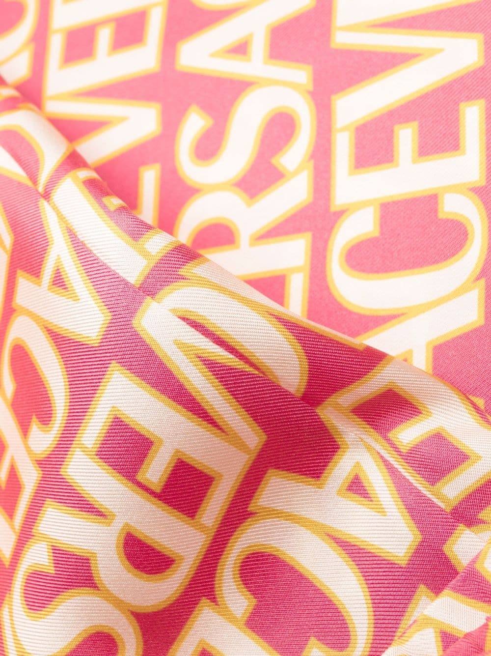logo-print silk palazzo pants - 5