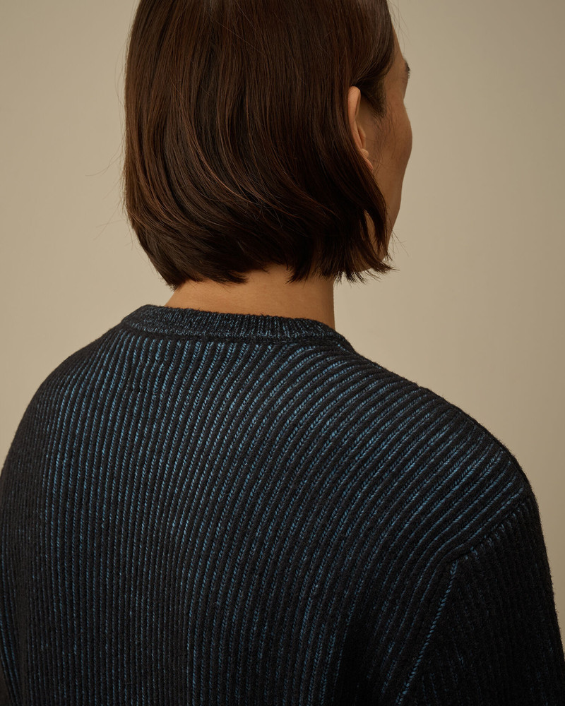 Fleece Knit Crewneck Lens Sweater 6
