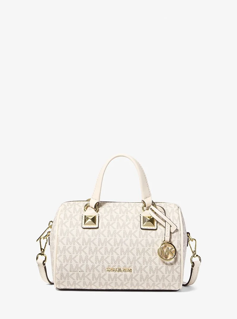 Grayson Small Signature Logo Duffel Crossbody Bag - 1