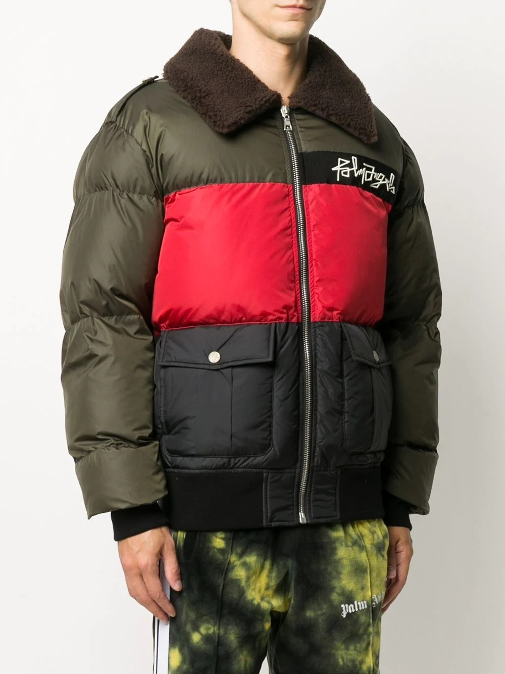 desert logo down jacket - 3