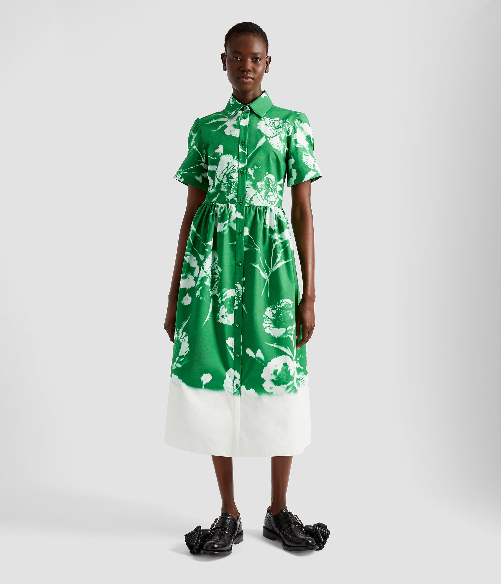 SHORT SLEEVE SHIRT DRESS - 4