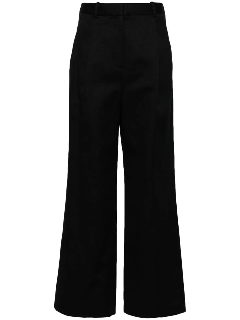 Idai high-waisted twill-weave palazzo pants - 1