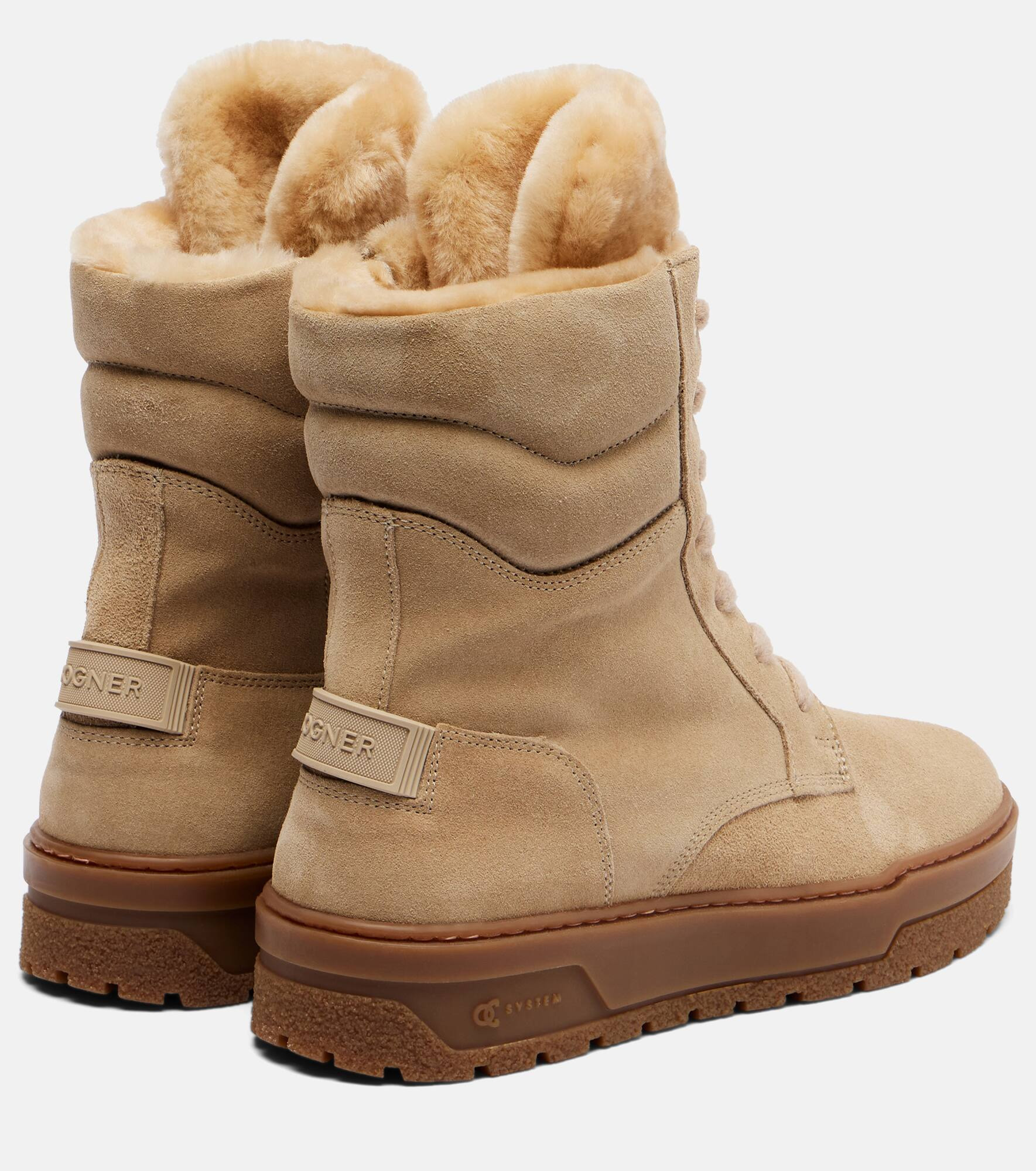 Calgary shearling-lined suede lace-up boots - 2