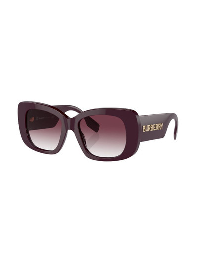 Burberry logo-print square-frame sunglasses outlook